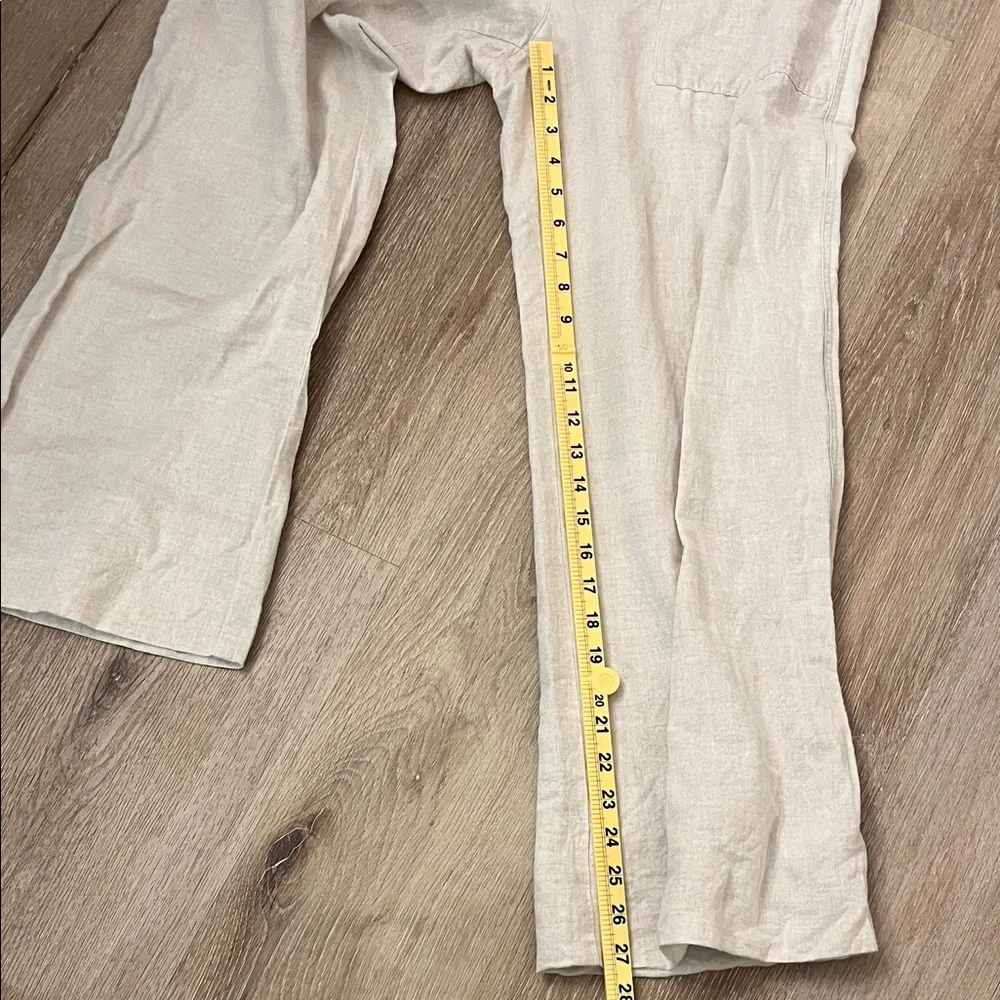 Banana Republic Cream Linen Pants